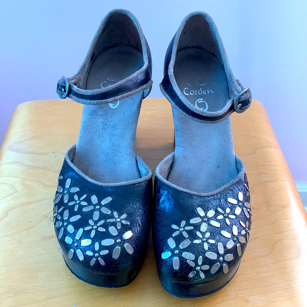 Calleen Cordero Black Platform Mary Jane Wedge Clogs 9 Colleen Cordero La